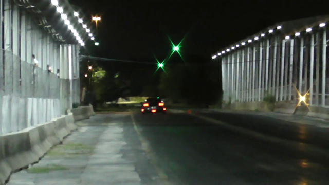UFO at drag strip