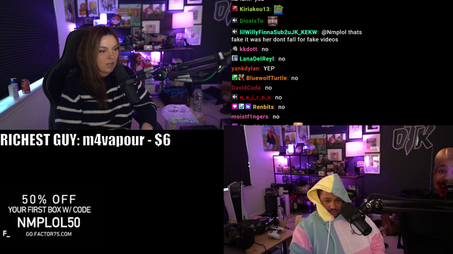 Malena alludes to having a psycho stalker from Twitch