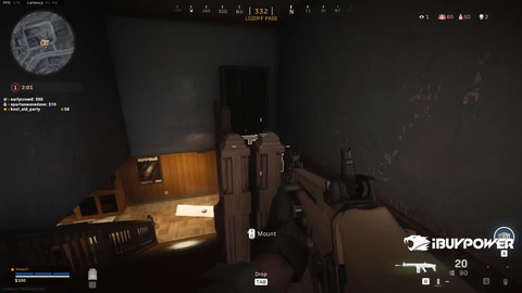 Seagul doesn't notice enemy in bathroom with him while reading chat.