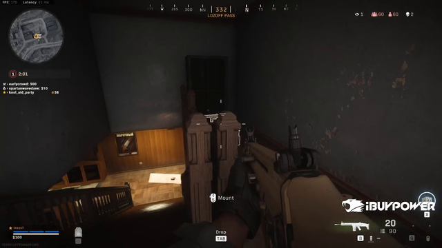 Seagul doesn't notice enemy in bathroom with him while reading chat.