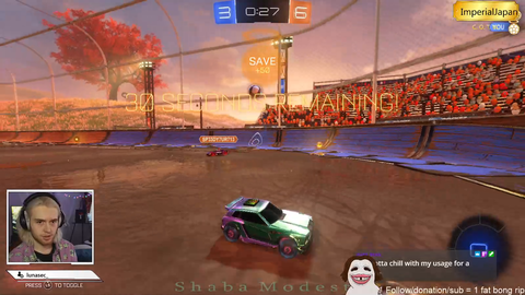 Shaba suffers a weeb stroke