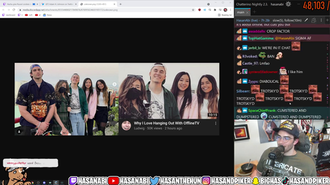 Hasan learns Ludwig cropped him out... of EVERYTHING