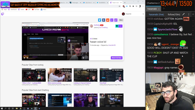 Hasan addresses the OTV simps in his chat