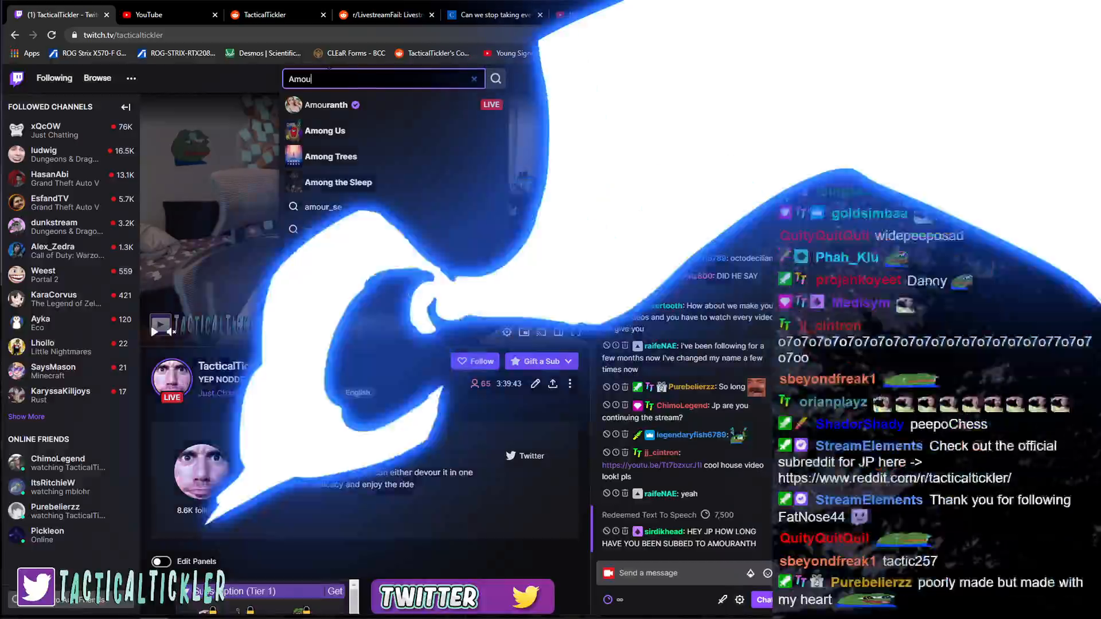 Streamer gets caught in 4k