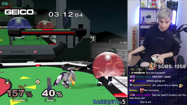 Leffen wins a game one handed
