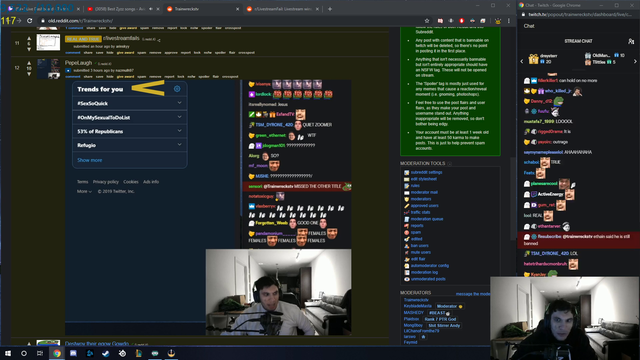 Train exposes himself