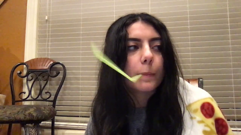 Cat steals straw