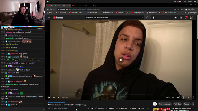 Myth checks in on Maya's stream