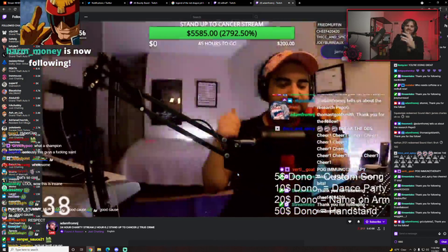 Will and Train donates to a streamer streaming for cancer research funds