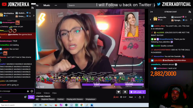 Destiny defends his lady after getting harassed by Zherka