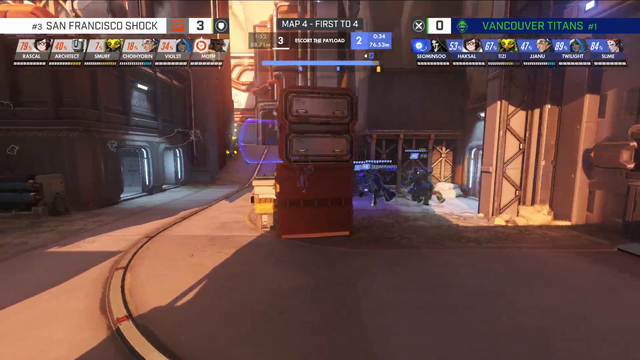 Final moments of Overwatch League Grand Finals