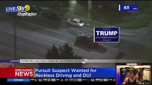 jakenbakeLIVE improves the coverage of a live car chase