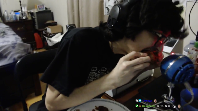 Streamer bites right into raw chicken