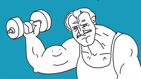 Streamer uses live animation to create a singing bicep