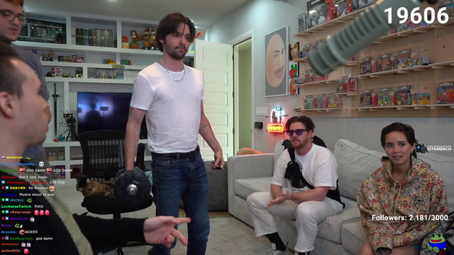 Maya quickly leaves the room