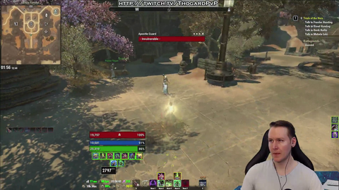 ESO player ThogardPVP destroys keyboard