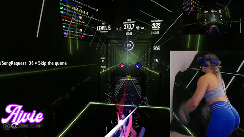 VR streamer has incredible cable management