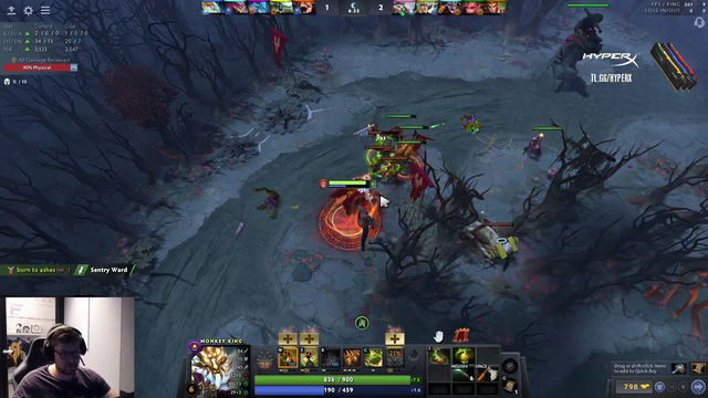 dota streamer gets overconfident