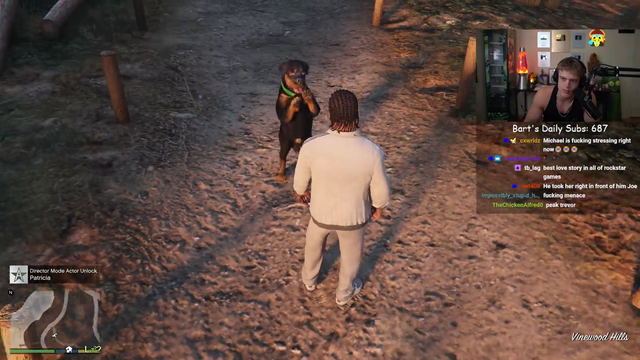 Joe plays fetch with Chop