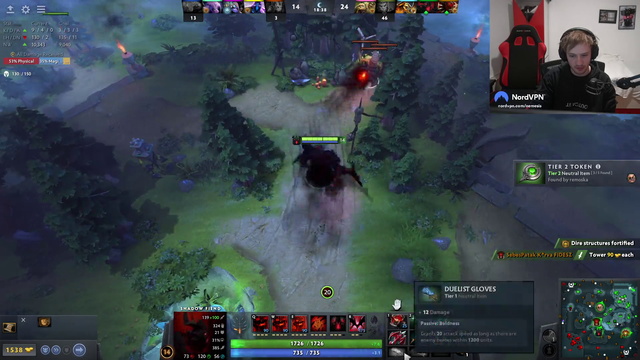 League of Legends pro tries to sell an item in DotA 2