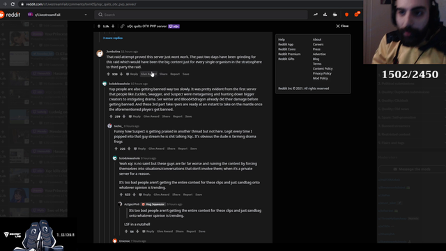 Sliker thoughts on xQc and Rust server