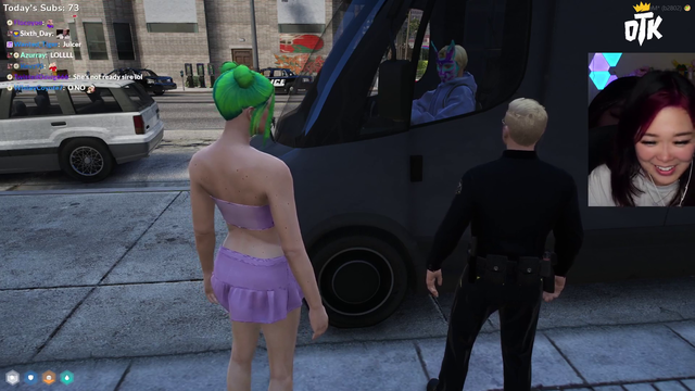 xqc encounters wanna be police officer ExtraEmily