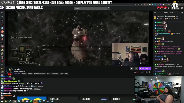 Lacari confessed something to Esfand