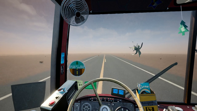 After 15 hours, Joel finally finishes Desert Bus VR