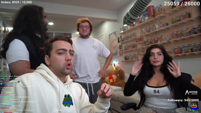 xQc Calls out Mizkif live