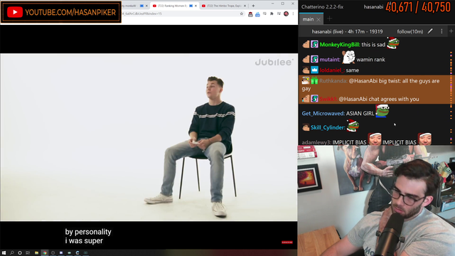 Hasan finds Walmart Ludwig in a Jubilee video