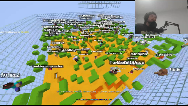 The forsen baj Minecraft tournament is getting intense