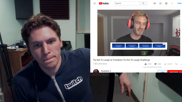 Jerma reacts to PewDiePie reacting to Markiplier reacting to Jerma