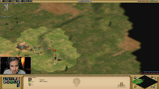 AoE II player loses 3 villagers to the same boar in 30 seconds.