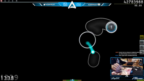 osu! streamer's cat makes appearance during an insane play