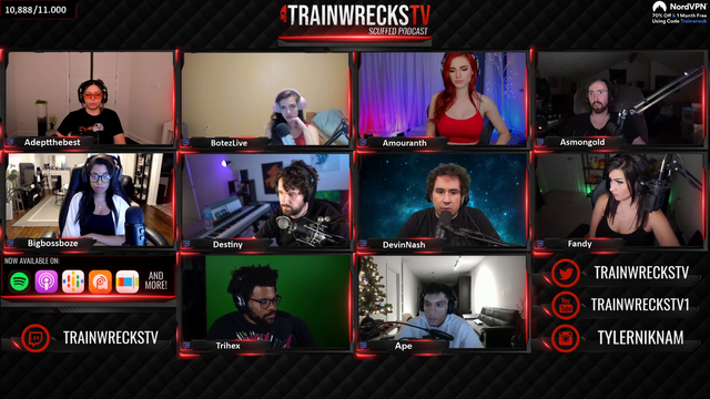 Train has a surprise guest.