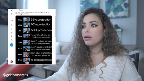 Geisha back on twitch spreading covid misinformation.