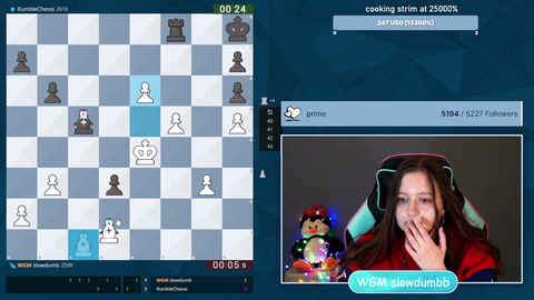 streamer does 20 moves in 3 seconds against a 2600 down a rook and mates