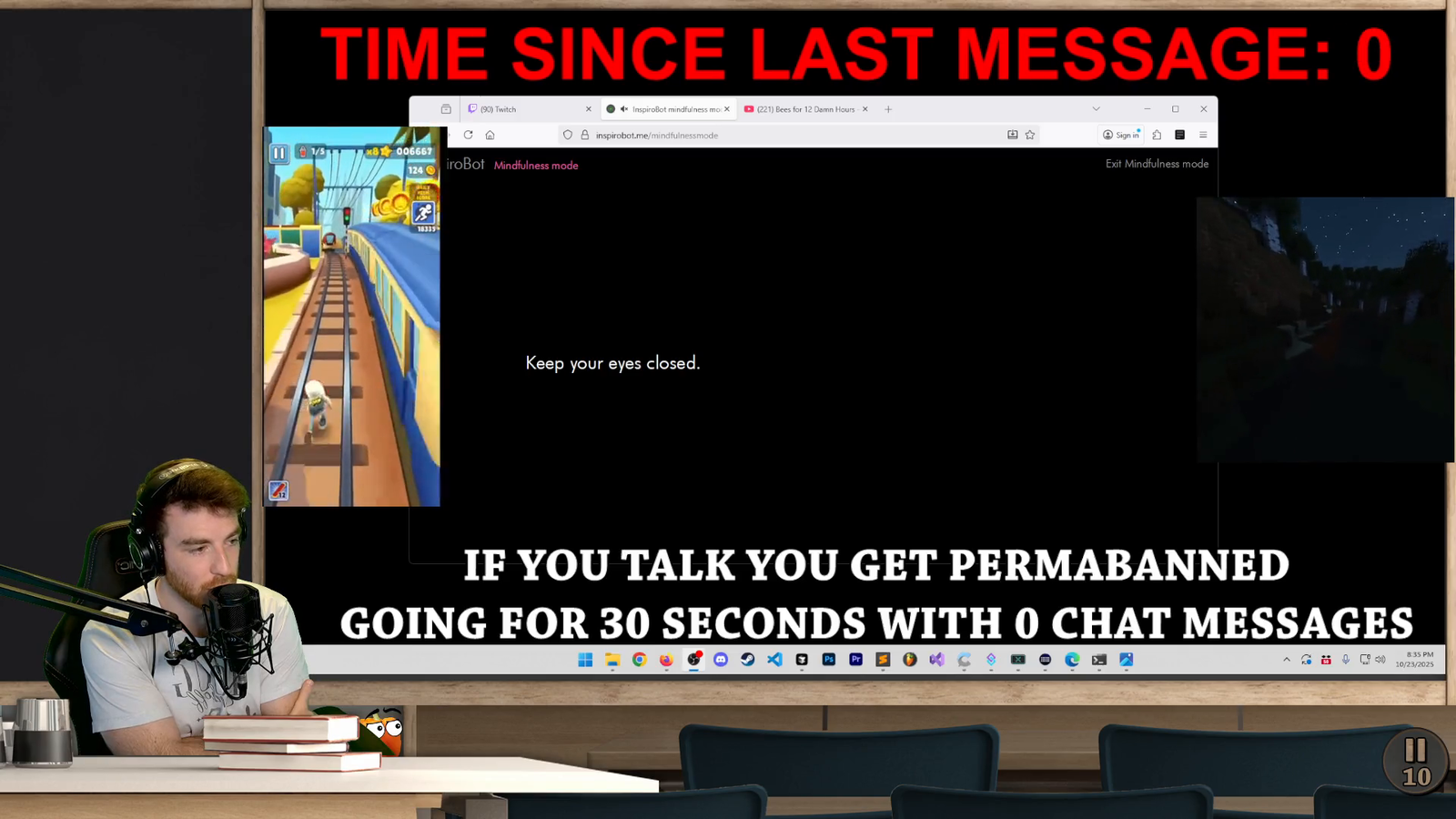 DougDoug proves his viewers are all bots by not getting a chat message for 30 seconds.