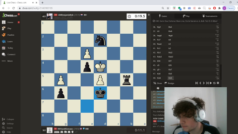 IM HansNiemann pre-moves a year in advance to beat a malding GM