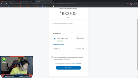 Toast drops 1k to OBS