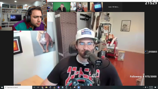 AdinRoss tries to show a clip on Discord call