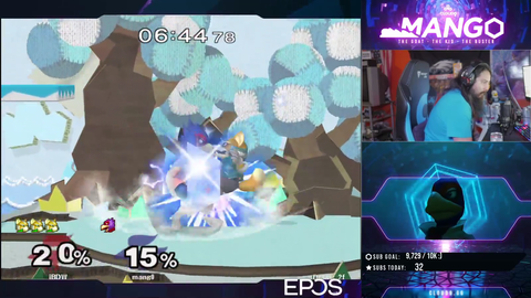 Mang0 with the insane 3 stock comeback in winners finals