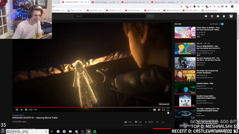 xQc syncs cinematic with gameplay with perfect timing