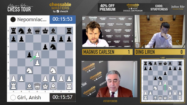 Magnus Resigns in 4 moves