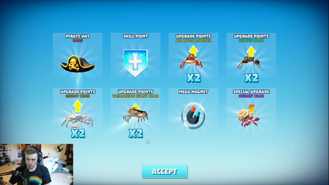 Sodapopping gets the Alien Crab after spending $720 Pog