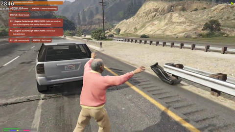 Eugene tries to wave down police, gets run over instead