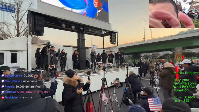 Far-Right streamer EXBC hypes up Korean "Stop The Steal" rally