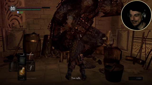 Streamer finds a friend in Dark Souls.