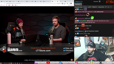 Linus added some easter eggs to Hasan's custom PC