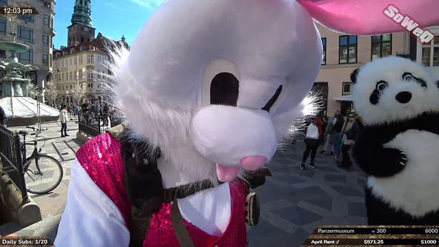 Easter Bunny meets Panda